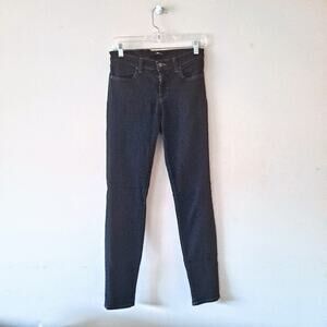 J. Brand Indigo Mid Rise Super Skinny Denim - 27